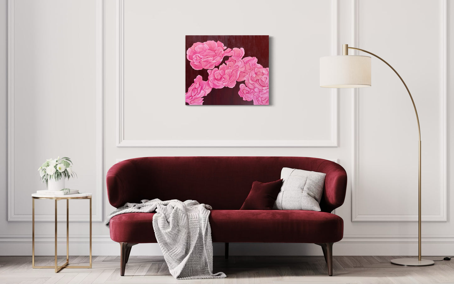 Floating Carnations | 20" x 24"