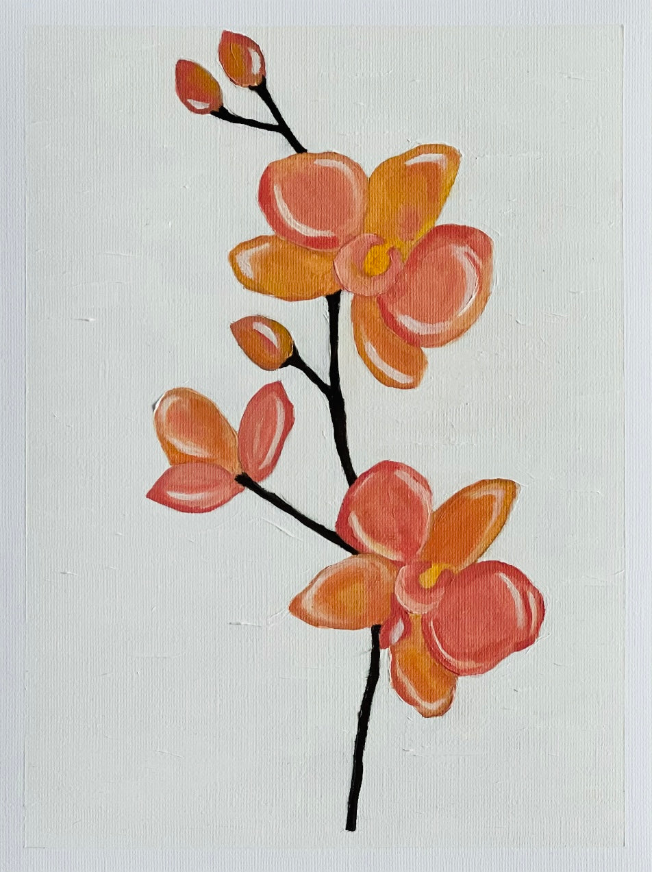Pink Orchid | 9" x 12"