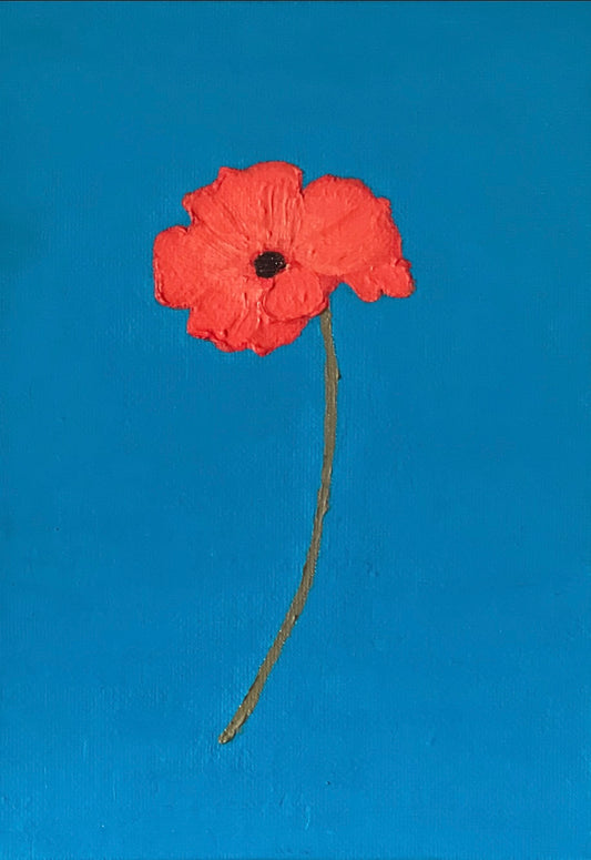 Red Poppy | 5" x 7"