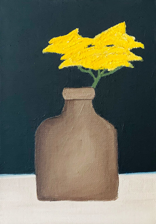 Yarrow in Jar | 5" x 7"